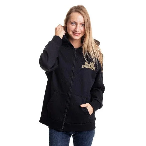 Black Sabbath Womens/Ladies Tour 1978 Full Zip Hoodie Modern Hoodie Sweatshirt