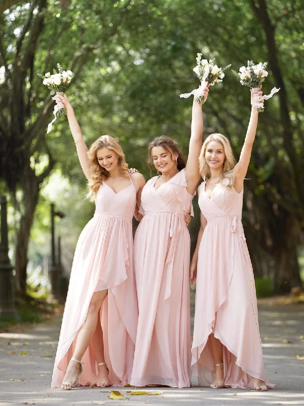 Pink Bridesmaid Gowns Lightweight unclassified dresses