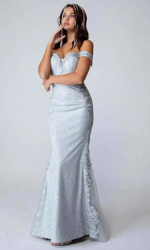 Eureka Fashion - 9007 Appliqued Sweetheart Mermaid Prom Gown Comfortable unclassified dresses