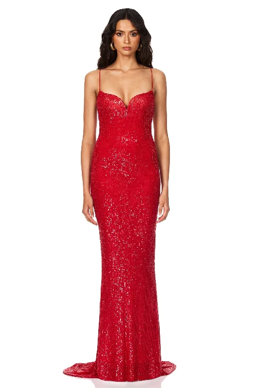 Serena Sequin Gown Printed unclassified dresses