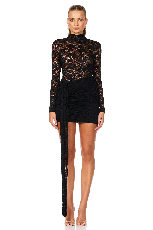 Lene Lace LS Mini Fall unclassified dresses