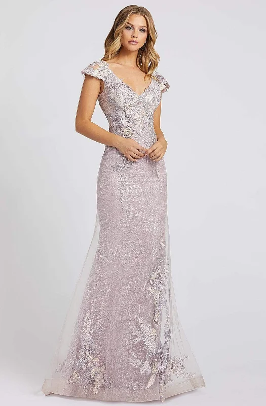 Mac Duggal Evening - 20144D Cap Sleeve Mermaid Dress Graduation unclassified dresses