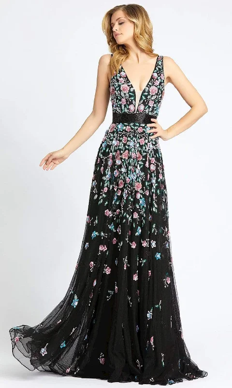 Mac Duggal Evening - 4983D Floral Sleeveless A-Line Dress Spring unclassified dresses
