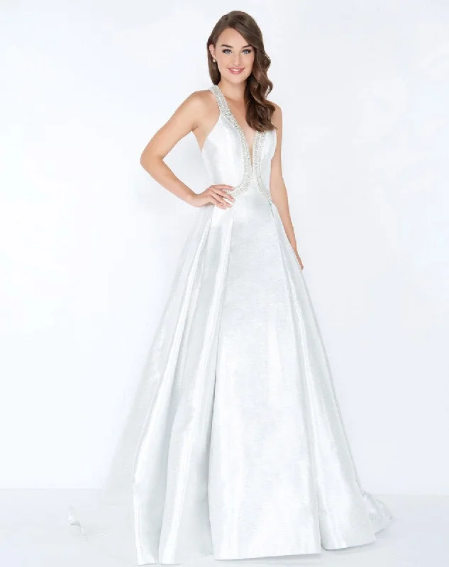 Mac Duggal - 62973M V-Neck Pleated Prom Gown Everyday wear unclassified dresses