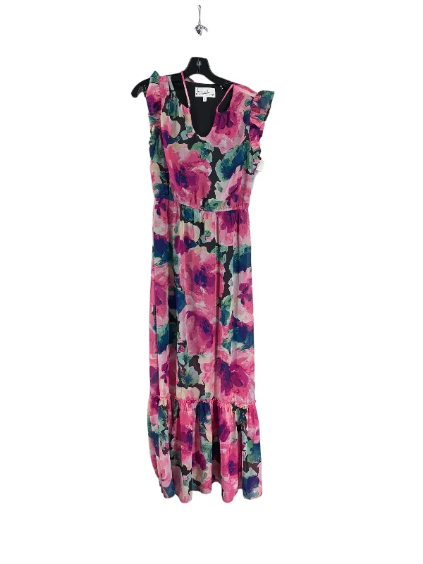 Floral Print Dress Party Long Nicole Miller, Size 6 Petite floral dresses